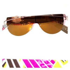 Gold Mirrored Trendy Sunglasses